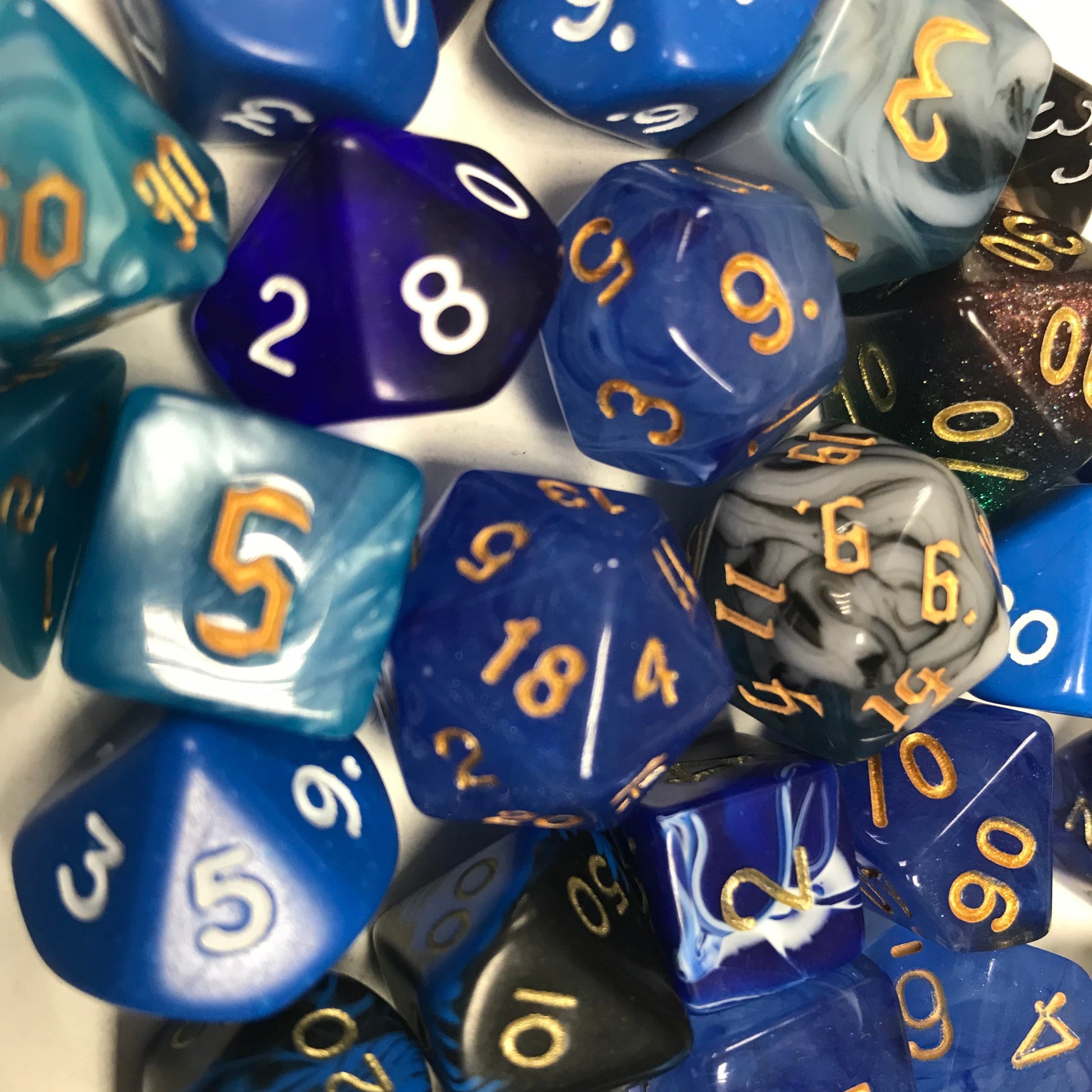 Random dnd dice sets, TTRPG dice set for role playing games and dice collectors from a UK dice store