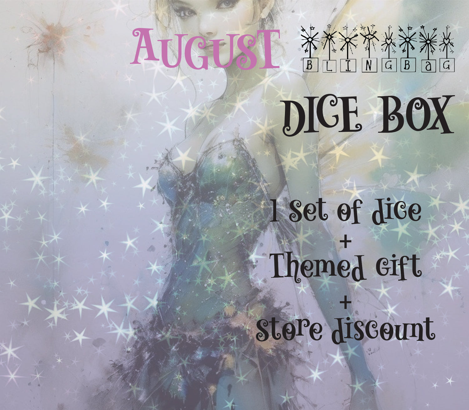 RPG dice box, dice sub-box, monthly dice subscription, dnd dice box