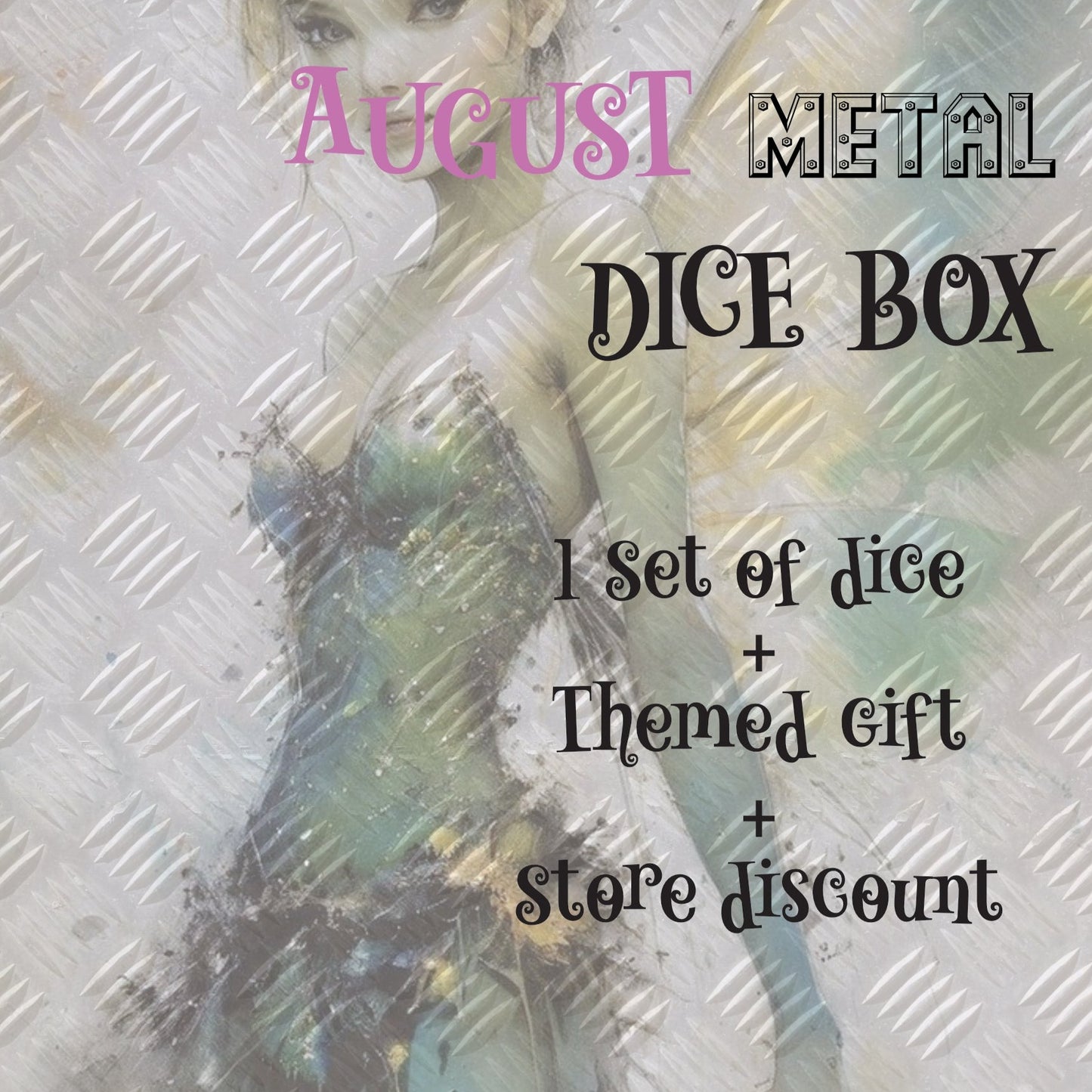 metal dice sub-box, dice subscription box, dnd dice box, monthly dice box