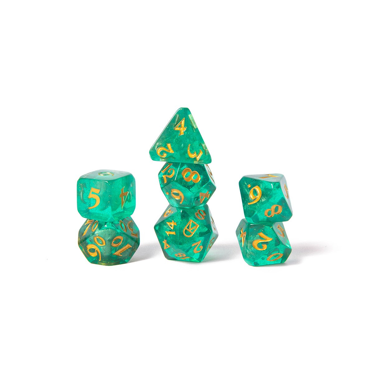 MIGHTY NEIN DICE SET: THE TRAVELER dice bag and dice set based on a NPC in Critical Role's campaign 2 Mighty Nein