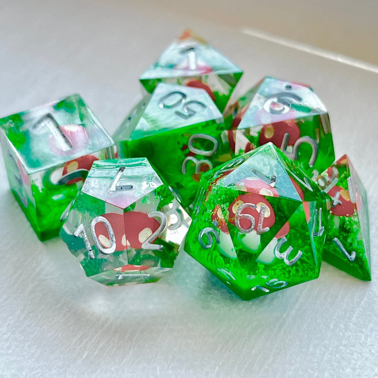 sharp edge dnd TTRPG dice set for role playing and dice goblin collectors