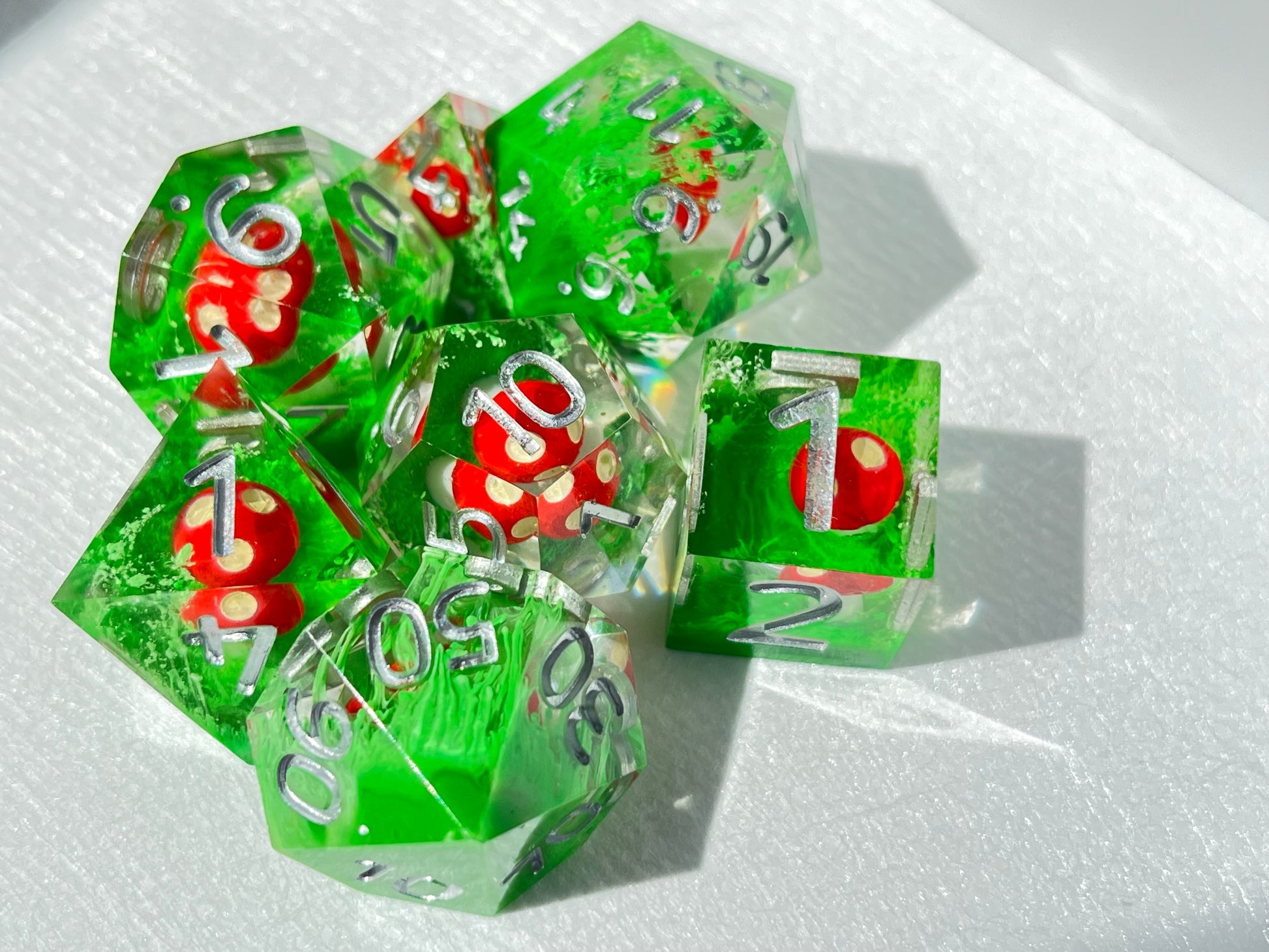 sharp edge dnd TTRPG dice set for role playing and dice goblin collectors