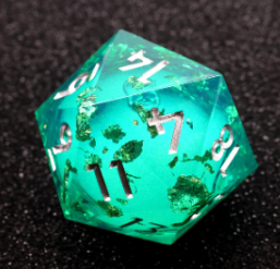 Liquid core D20 chonk, large d20 liquid core dice, rpg dice, dice goblin