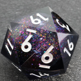 liquid core dice, Liquid core D20 chonk, large d20 liquid core dice, rpg dice, dice goblin