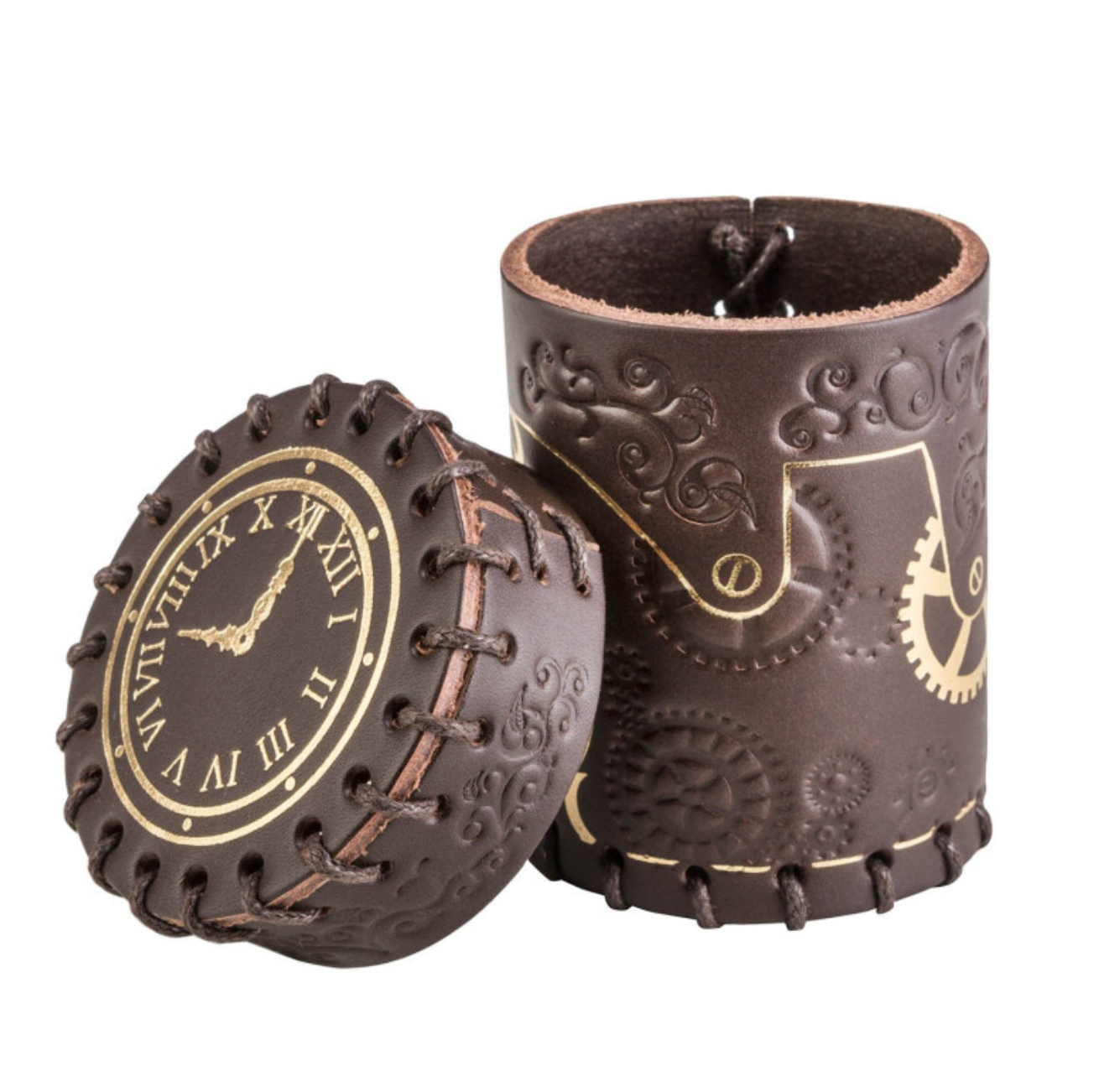 Steampunk Leather Dice Cup