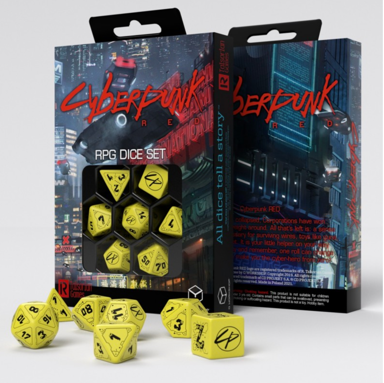 Cyberpunk Red Dice Set - Danger Zone