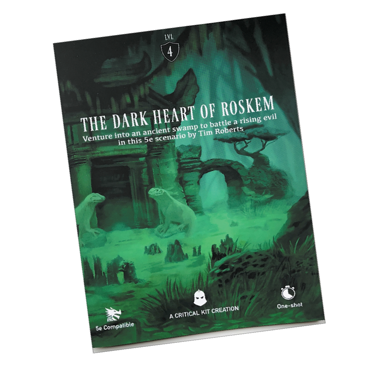 Dark Heart of Roskem is 5e one shot, RPG one shot, add to your home brew campaign.