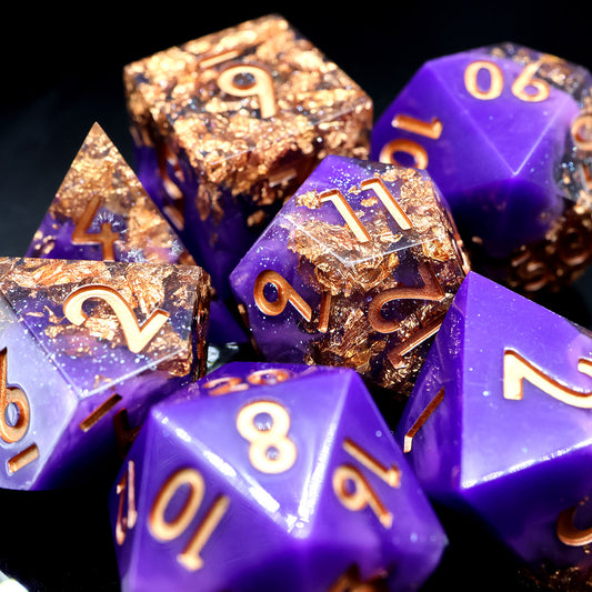 sharp edge dnd, TTRPG role playing game dice sets for dice goblin and dice dragon collectors