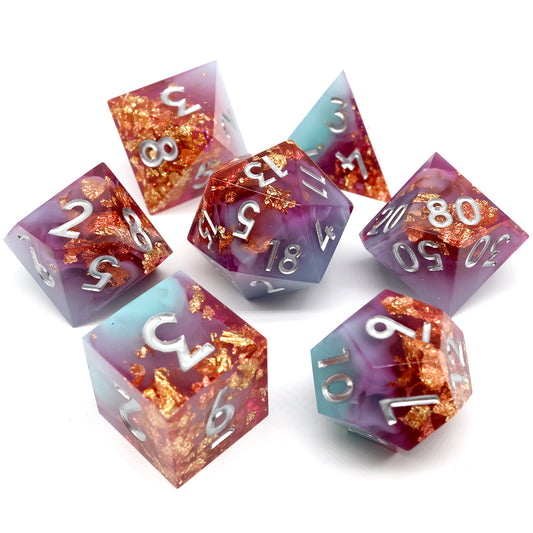 sharp edge dnd TTRPG dice set for role playing games and dice goblin collectors