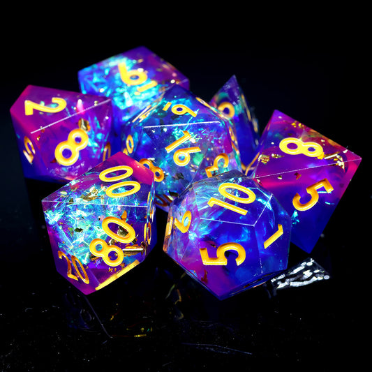 Sharp edge DND, TTRPG dice sets for role playing games, dice goblin and critical critter collectors