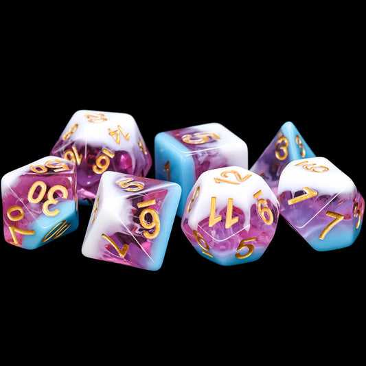 Fairy dnd dice set, dnd dice, RPG dice, role playing games, dice goblin and critical critters