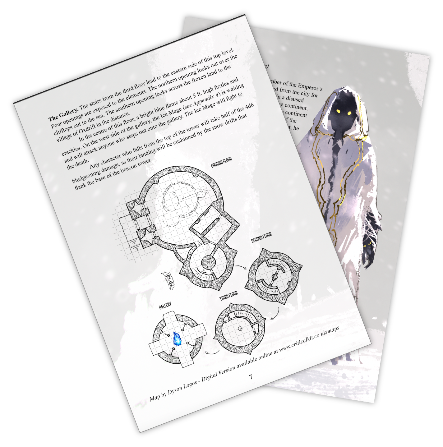 Frozen Beacon a 5e one shot adventure, D&D one shot, home brew, RPG one shot