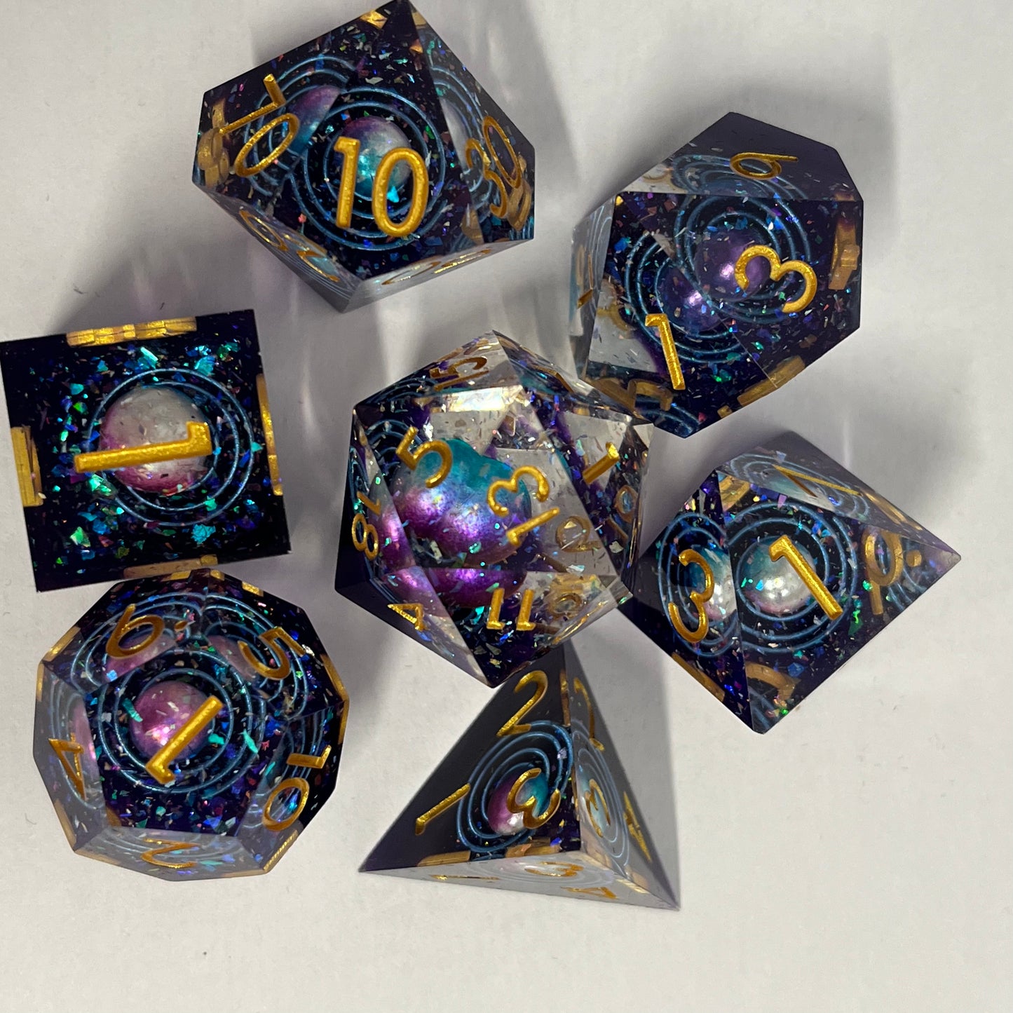 Galaxy Sharp Edge Dice Set