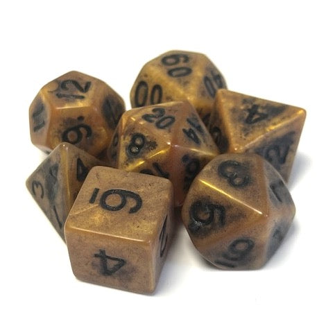 dnd dice set for RPG, TTRPG role playing games and dice goblin collectors from a uk dice store