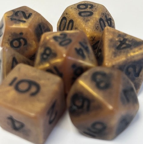 dnd dice set for RPG, TTRPG role playing games and dice goblin collectors from a uk dice store