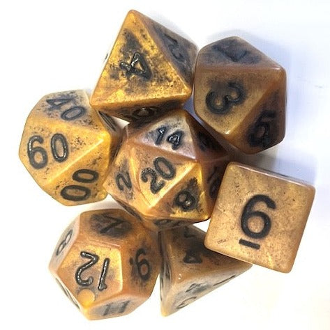 dnd dice set for RPG, TTRPG role playing games and dice goblin collectors from a uk dice store