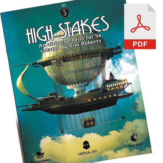 High Stakes RPG, one-shot role playing game, one shot dnd, dnd one shot, one shot adventure