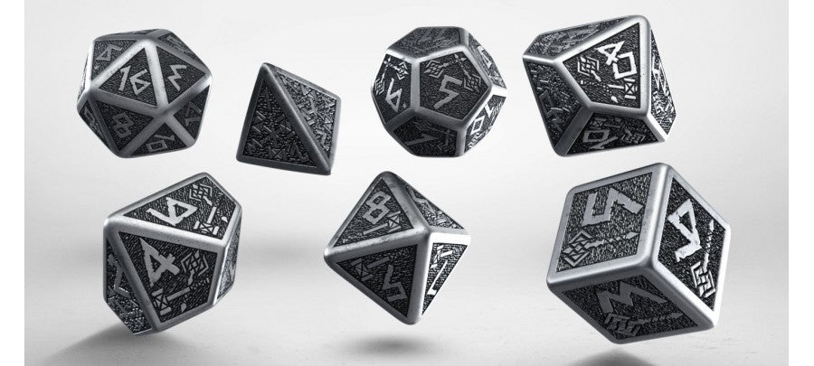 Metal dwarven dnd dice, metal dice, dice for rpg role playing games, one shot adventures, dice goblin and critical critter collectors