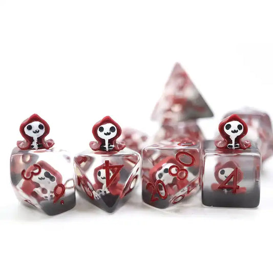 Ghost dnd TTRPG dice sets for role playing games and dice goblin collectors