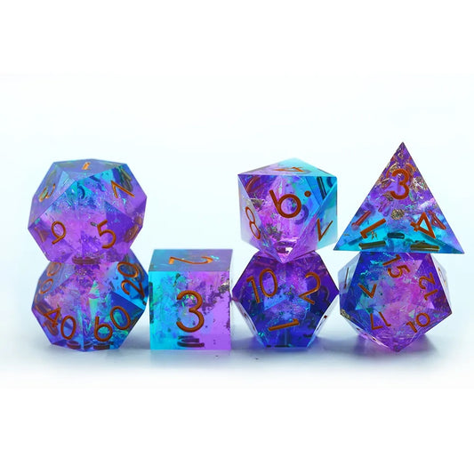sharp edge dnd dice sets, dnd dice, dice for rpgs, role playing games