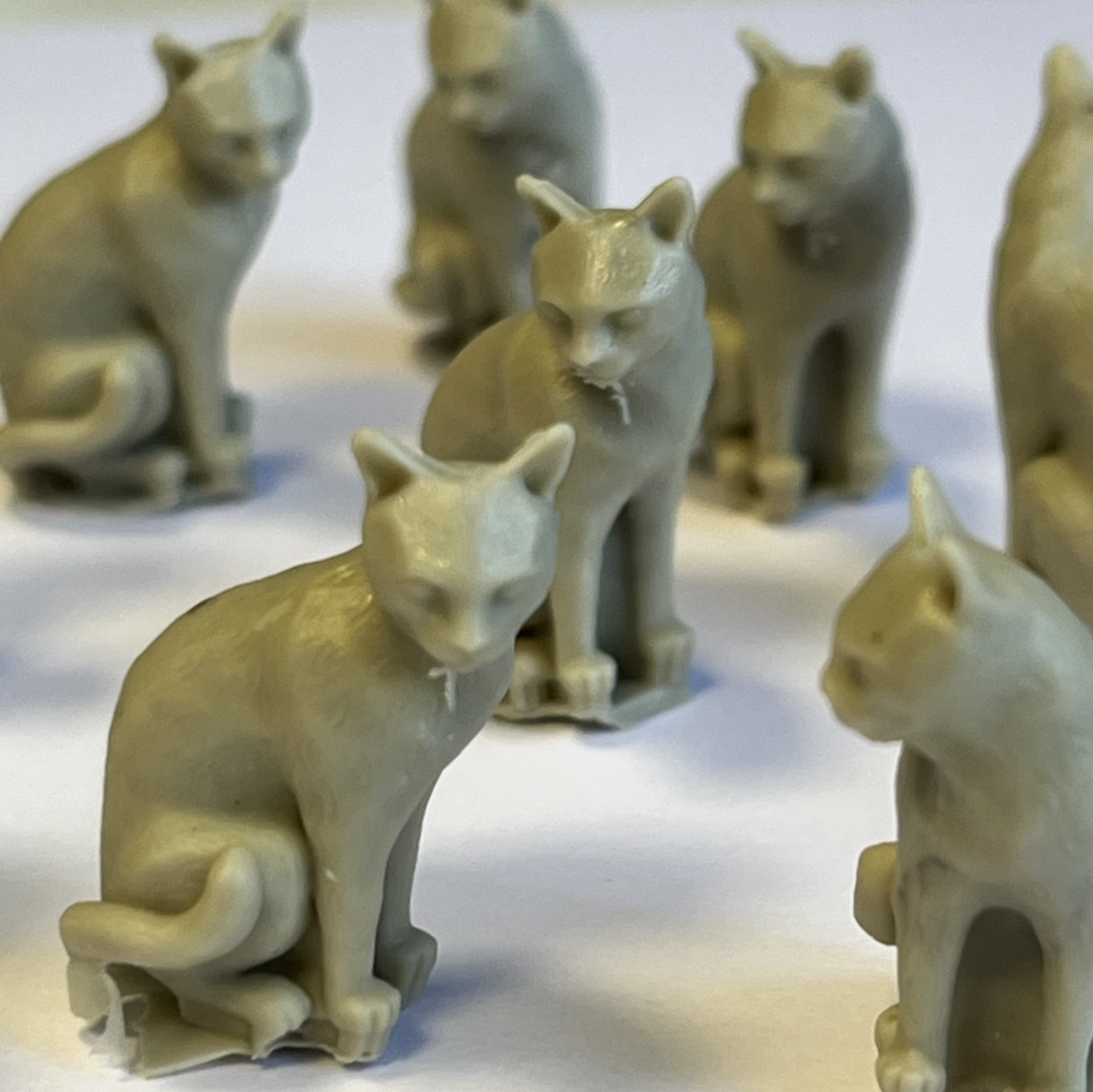 Free downloadable cat STL file, for 3d printing.  