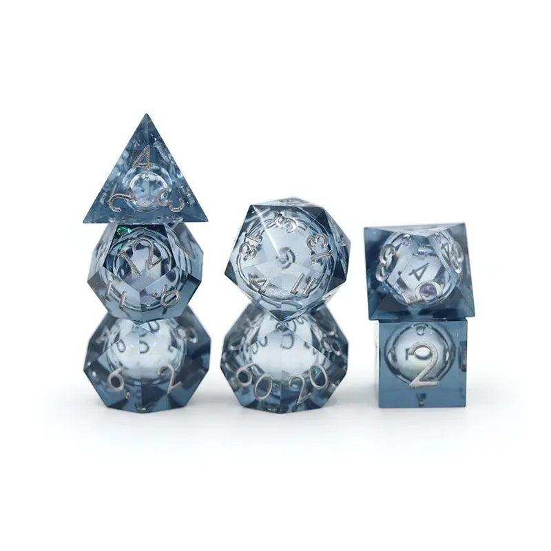 The Globe liquid core dnd dice set, dice shop online, dice goblin