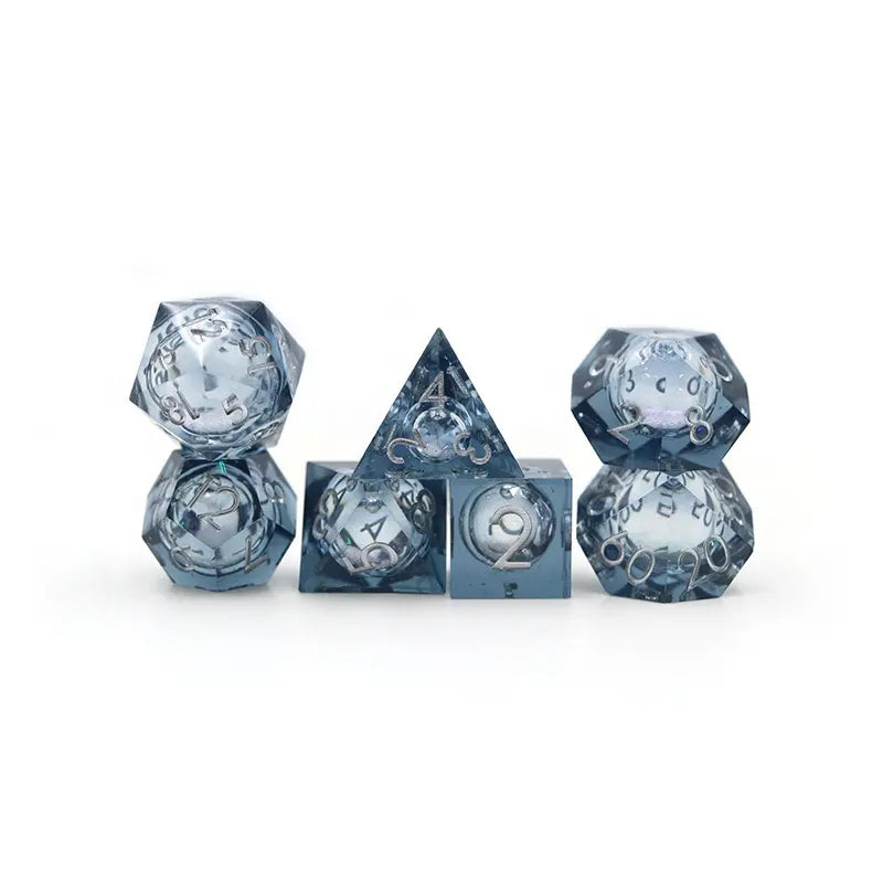 The Globe liquid core dnd dice set, dice shop online, dice goblin