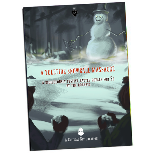 Yuletide snowball massacre RPG, Christmas RPG, festive RPG one shot advenuture