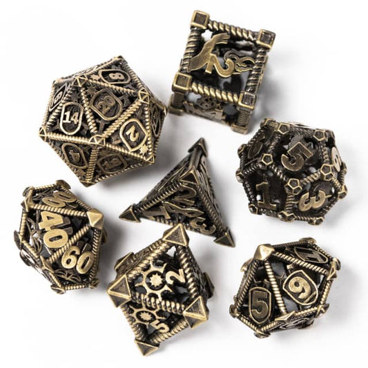 Metal d&d dice set, DND dice set, dice goblin, metal dice