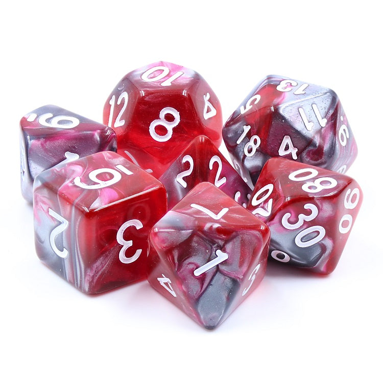 Dragon's Blood - Critical Kit, DND dice set, RPG dice for role playing games, dice goblin, critical critters