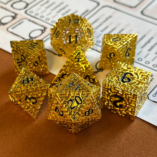 Metal DnD dice sets from Critical Kit, metal dice, dice goblin