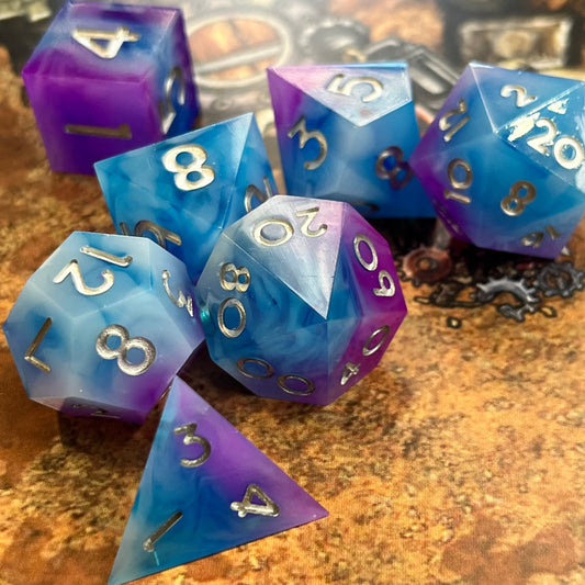 Angelene TTRPG/DnD dice set